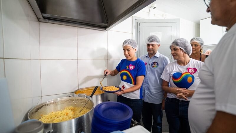 “Vamos dobrar a oferta de refeições”, afirma Raquel Lyra em roda de conversa com Eduardo da Fonte sobre combate à fome no Recife