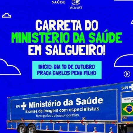Salgueiro recebe carreta de exames de imagem do Ministério da Saúde em parceria com a prefeitura