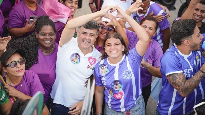 Raquel Lyra e Eduardo da Fonte intensificam mobilização às ruas da Zona Norte do Recife na reta final da campanha